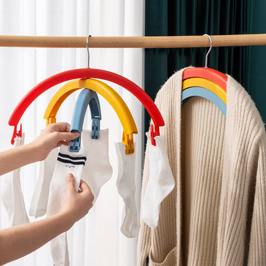 Clothes Rack Creative Rainbow Rotating Racks